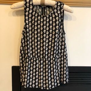 Madewell peplum tank - XXS